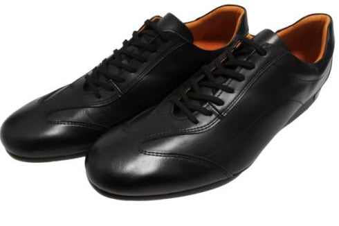 【KANEKA designo7001 ブラック】幅広4E 日本製本革タウンウォーキングシューズ